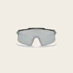 Gray Performance Sports Sunglasses With Mindset Stickers